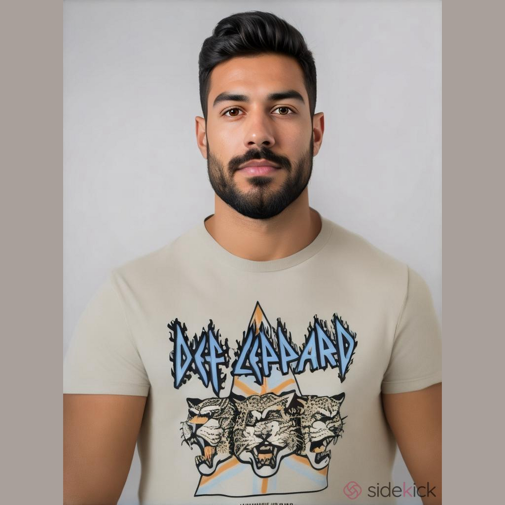 Brand New Def Leopard Men's Graphic Concert Tee Shirt Cotton Rock Band NWT